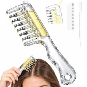 Hair Oil Applicator Comb with Dropper