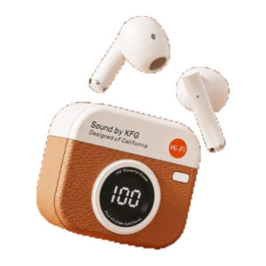 Q86 Retro Camera Style TWS Earbuds with Digital Display